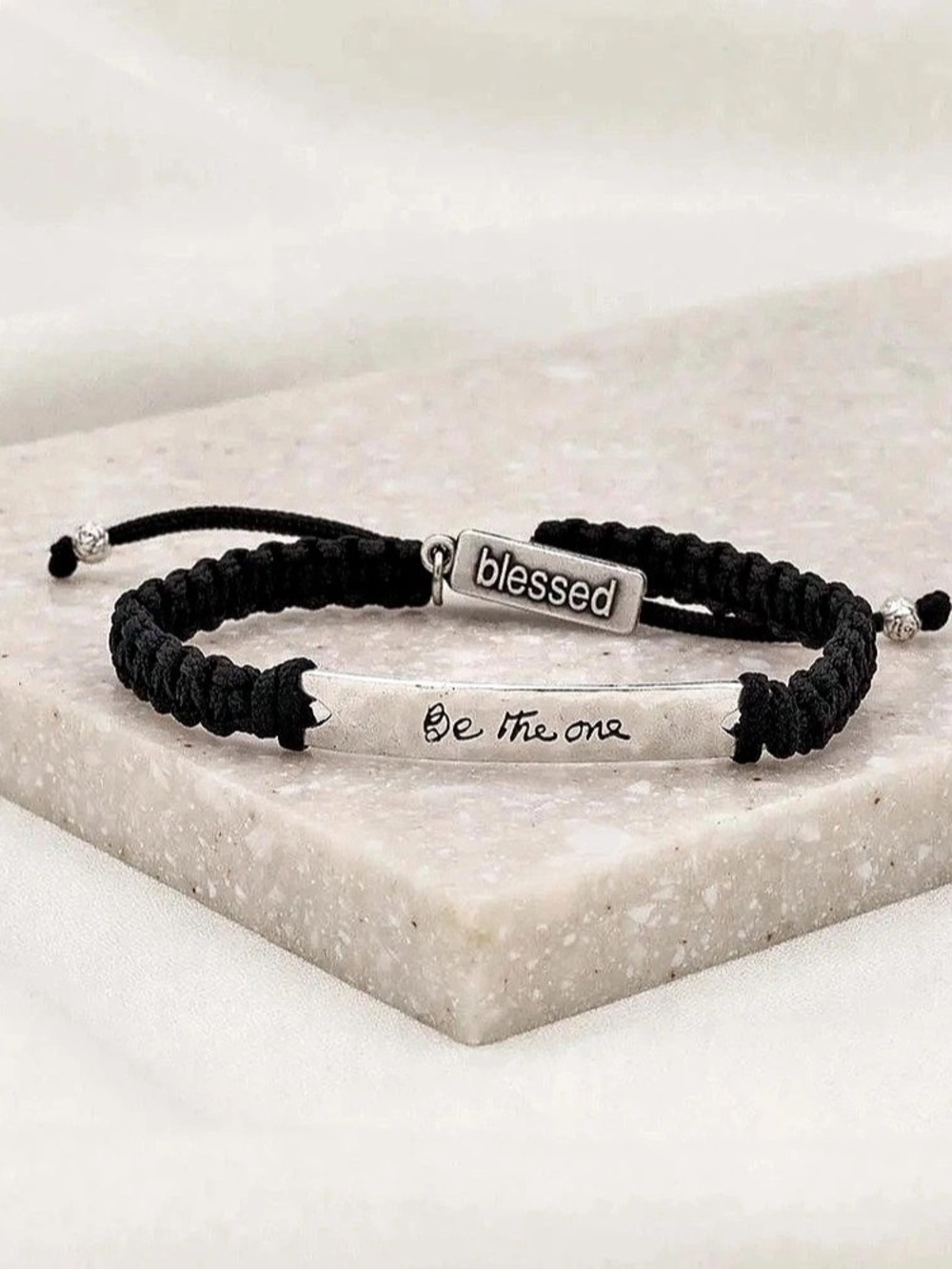 My Saint My Hero Be The One Bracelet Black Beaded Bracelet NWT
